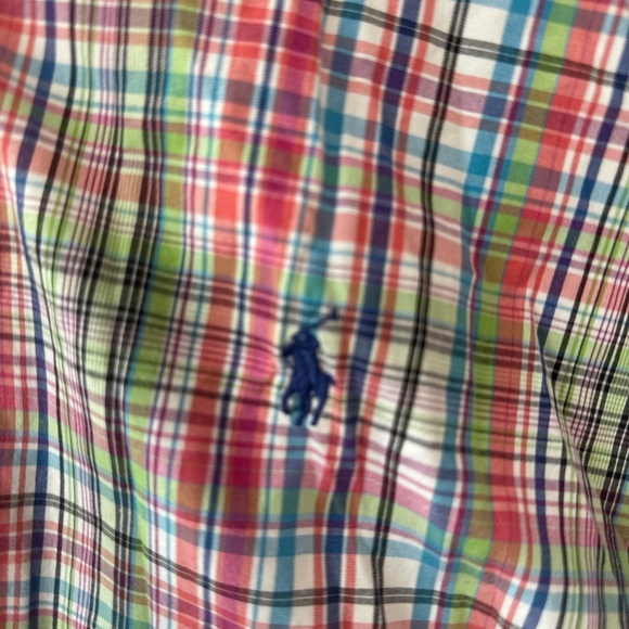 Ralph Lauren button down plaid classic fit shirt - Picture 3 of 8